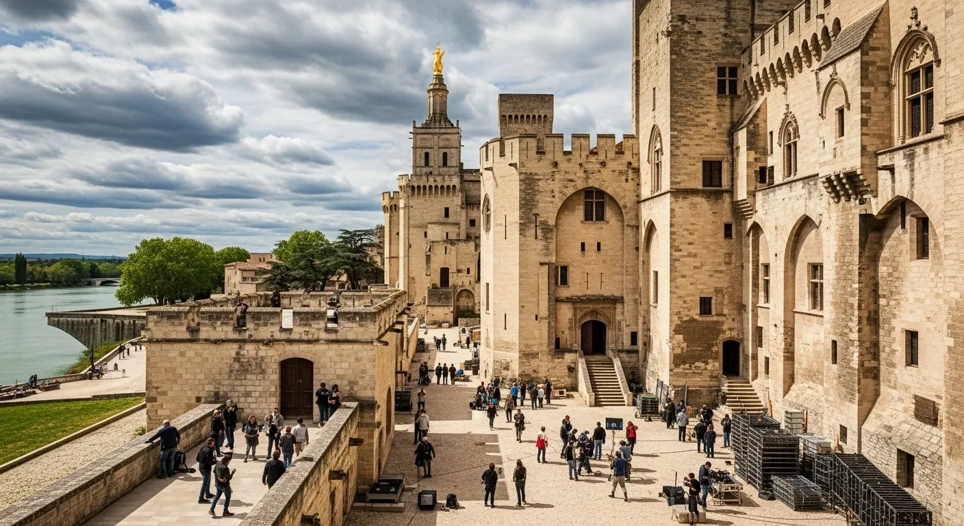 Avignon Papal Palace - filming location in France